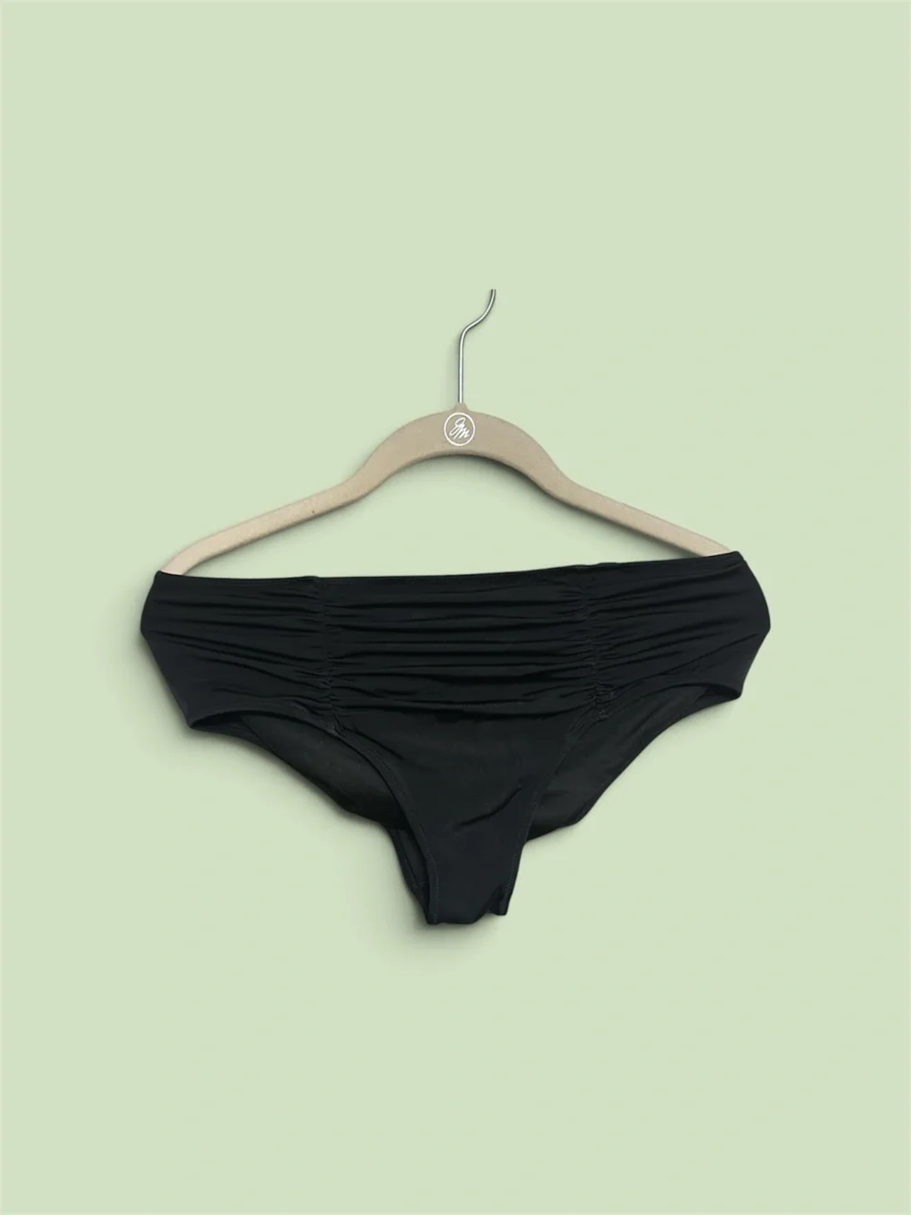 Victoria Secret Black Ruched Bikini Bottoms